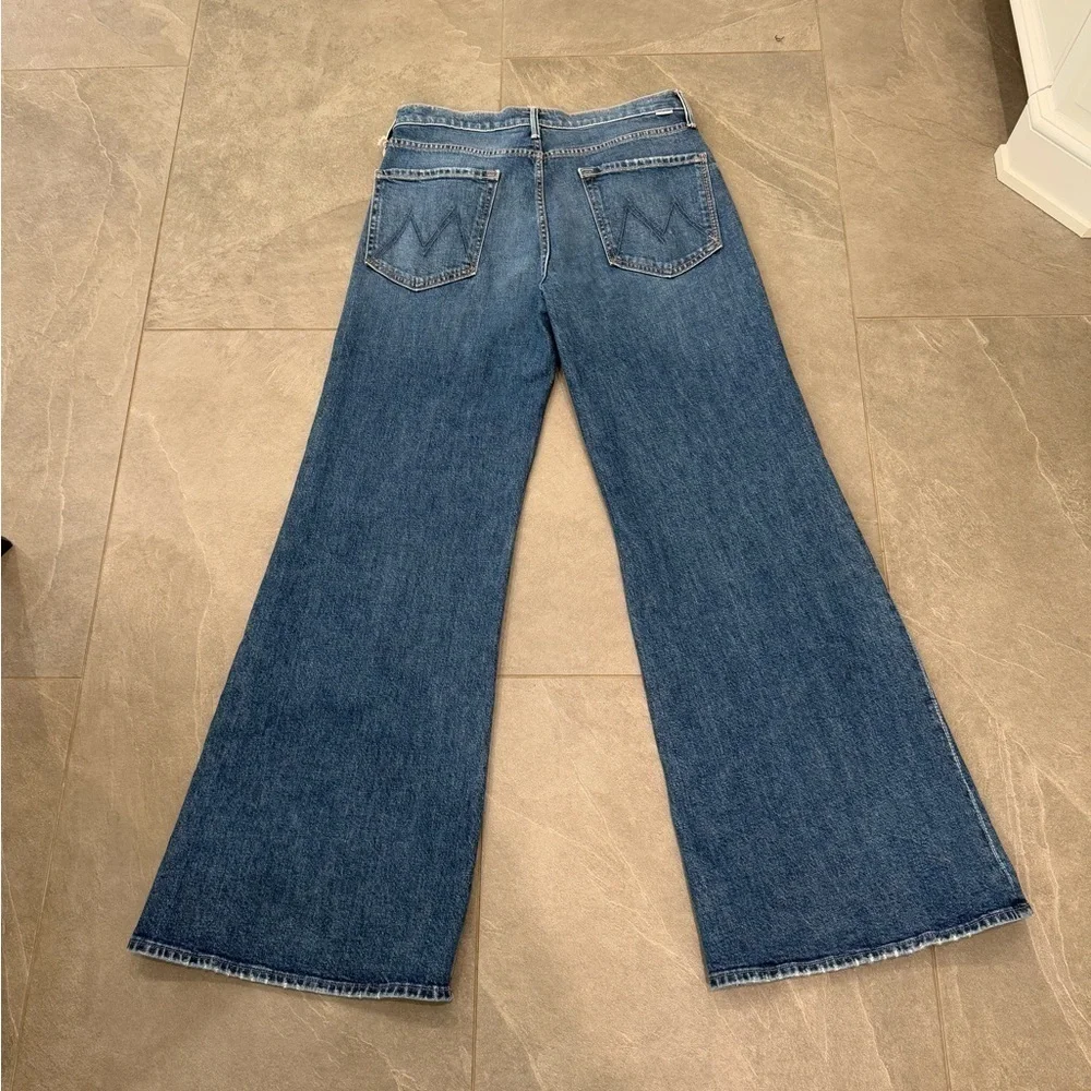 NEW MOTHER twister sneak jean in Local Charm high waisted wide leg NWT size 31 - Picture 4 of 14